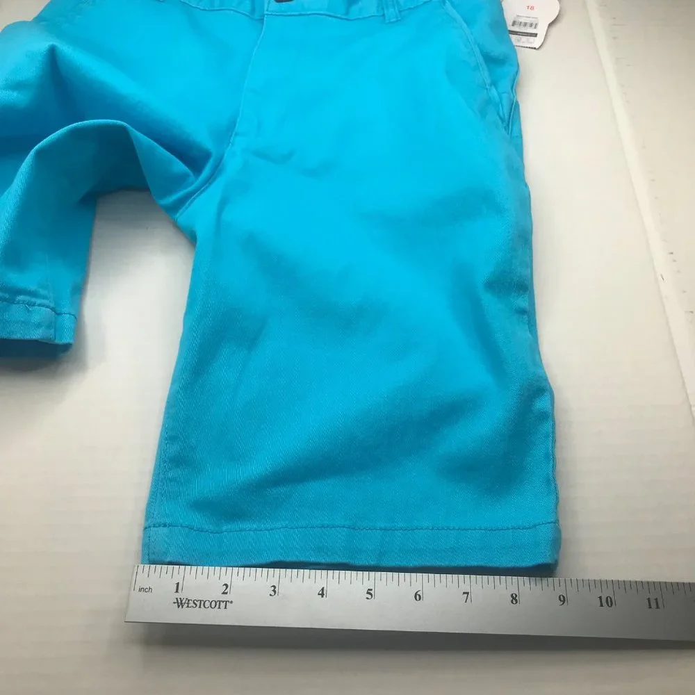 Wonder Nation Boy's Size 18 Adjustable Waist Blue Shorts New With Tags